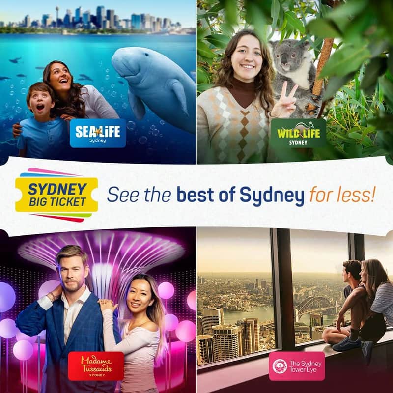 Sydney: Multi-Attraction Pass with 2,3 or 4 Attractions Sydney: Multi-Attraction Pass with 2,3 or 4 Attractions